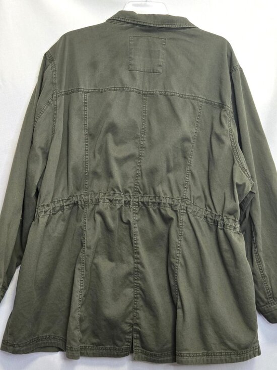 AVA & VIV Collared Military Style Green Jacket. - Picture 4 of 4